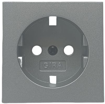 GIRA 492026 Abdeckung für Schuko Steckdose alu