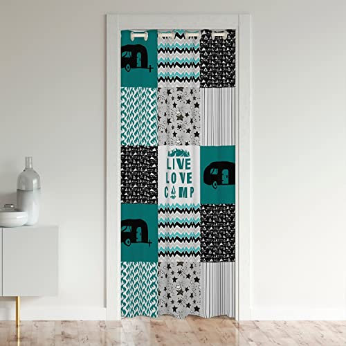 Wohnmobil Türvorhang 86x203cm für Tür Privatsphäre Camping Schrank Vorhang für Innentür Raumteiler RV Camping Wohnmobil Cartoon Camping Auto Raumteiler Vorhänge für Couch Vorsitz