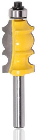 Mesee Rahmenform Fräser, 8mm Schaft Formfräser, Holzbearbeitung Dualblatt Handlauf Fräser, Architectural Moulding Fräser Set, Gehrungsfräser für Türrahmen für die Holzbearbeitung