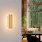 AOLED LED Wandlampe Innen Bambus Holz Wandleuchte 3000K Flurlampe Schlafzimmerlampe, Wohnzimmerlampe 7W 20CM Wandbeleuchtung für Balkon Treppenhaus Wohnzimmer Kinderzimmer Schlafzimmer