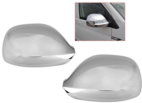 Chrom Spiegel Spiegelkappen kompatibel mit Transporter T6 Multivan ab 2015- Chrom Spiegelkappen