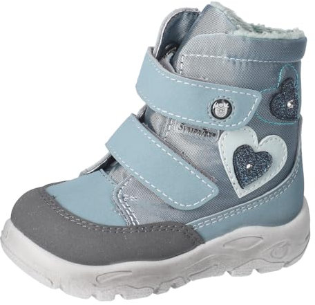 RICOSTA Mädchen Winterstiefel Maddi, Kinder Lauflernschuhe, Weite: Mittel, lose Einlage, Sympatex, Blinklicht, Arctic (130), 27 EU