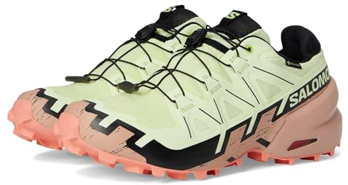 Salomon Speedcross 6 GTX da donna, Crema di lime/rosa mogano/nero, 7