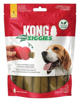 KONG Ziggies Enhanced Chews Small For Dogs Supports Oral Health