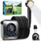 WADEO Tragbare Dusche mit Pumpe, 8000mAh wiederaufladbare Campingdusche mit LED-Anzeige, Schnellkupplungsschlauch, 4 Sprühmodi, IPX8 wasserdichte Outdoor-Camp-Pumpe für Wandern Camping Reisen Auto