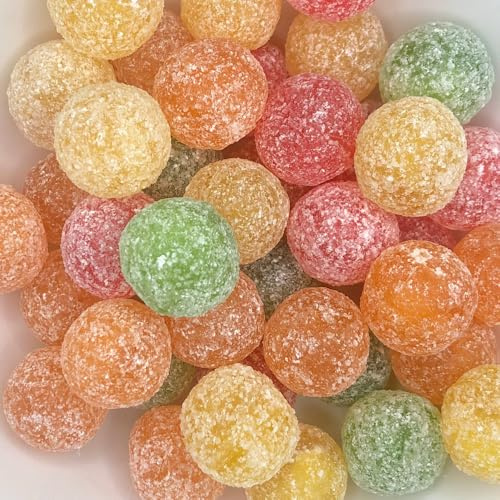 Barnetts - Mega Sour Candy Fruits 227g - Trendy Sweet Bags - Traditionally Handmade Sweets - Sour Coating Lasts 20 Seconds - Candies for Party Bag, Gift Hamper, or Hamper Box