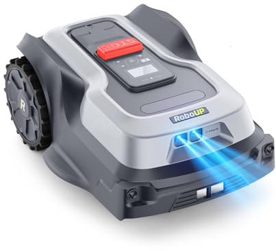 RoboUP Rasenmäher Roboter T1200Pro 2025Version, Ride-On Edge Kartierung u. Mähen, individuelle Mäh-Einstellung, intelligente Routenplanung, KI Hinderniserkennung in Echtzeit, Leichter Mährbobter