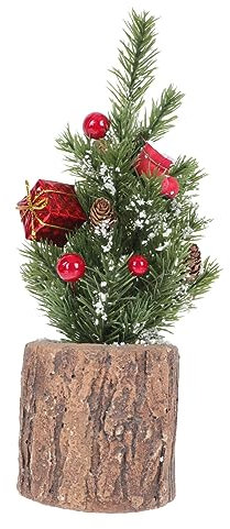 BUGUUYO Ornamento Di Natale Da Tavolo 1 Pz Albero Di Natale Artificiale in Vaso Ornamento Finto Per La Casa