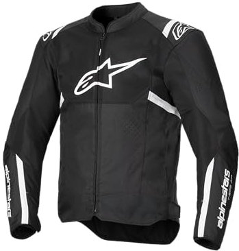 Alpinestars T-Sps Air V2 Giacca tessile da moto, nero/bianco, L