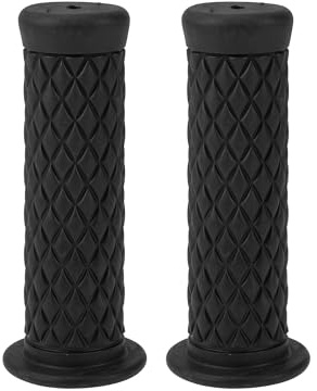 INFINAUTO 1 25mm 1.1 28mm Motorcycle Hand Grips Cover Black 1 Pair | Non Slip TPU Handlebar Hand Grips for Motorcycle Scooter Bicycle ATV, Universal