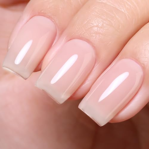 Imtiti Nude Jelly UV Gel Nagellack, Zart Transparenter UV-Gel-Lack für Nageldesign 10ML