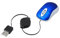 CLISPEED USB Kabelgebundene Mini Notebook Optische Auflösung Komfortable Tasten Ergonomisches Design für Büro Zuhause Blau