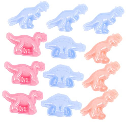 NUOBESTY 1 Satz Teiliges Dinosaurier Knetwerkzeug Farbenfrohe Plastilin Formen Für Basteln Mit Kindern Einfache Handhabung Langlebig Und Sicher Der Anwendung 12 Stück