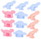 NUOBESTY 1 Satz Teiliges Dinosaurier Knetwerkzeug Farbenfrohe Plastilin Formen Für Basteln Mit Kindern Einfache Handhabung Langlebig Und Sicher Der Anwendung 12 Stück