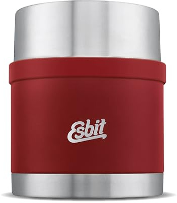 Esbit Thermobehälter Sculptor für Essen - Warmhaltebehälter 500 ml in Burgundy - aus Edelstahl für warme und kalte Speisen