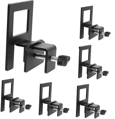 6 Stück Matratzen-Gleitstopper, verstellbare rutschfeste Matratzendichtungen, passend für die meisten Metallbettrahmen und Boxfedern, 15 x 16 x 8 cm, schwarz