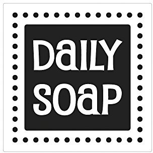 Rayher 34362000 Label Daily Soap, 50x50mm, SB-Btl 1Stück