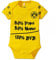 BVB Kinder Babybody, gelb/schwarz, 86/92, 2466553