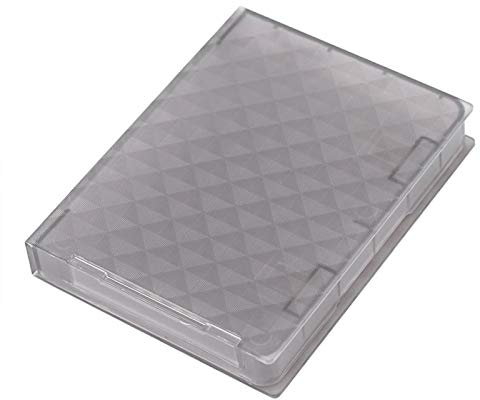 Richer-R HDD SSD Hard Case, 2.5 inches Hard Case HDD SSD Anti-static Disk Storage Box Shockproof Dust-proof Non-slip (Gray)