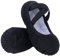 SKYSOAR Ballettschuhe Tanzschuhe Gymnastik Yoga Schuhe Split Sole Leder Wohnungen für Mädchen Damen Kinder und Erwachsene, Schwarz, 43 EU