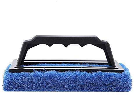 Poissons d'aquarium Brosse de nettoyage pour verre Algue en verre Racloir Nettoyant Outil de nettoyage d'aquarium Plastique de salle de bain tenu dans la main Surfaces Cuisine Cuisine