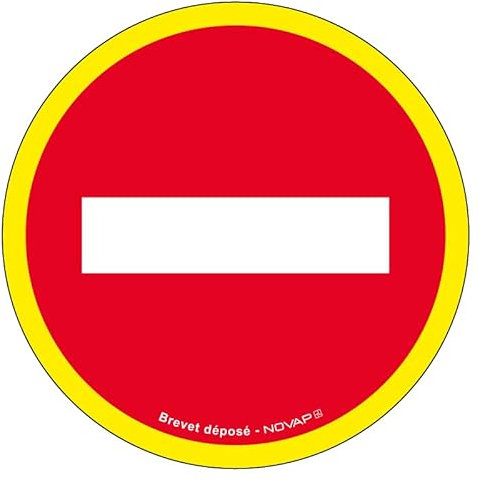 Novap Panneau de signalisation Sens Interdit Diamètre 30 cm