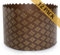 Kulich-Form, Paska-Osterbrotformen, 340 ml, Brot, Papierform, braun, antihaftbeschichtet, Panettone-Papier-Backformen, universal, braunes Design, B 10 x H 8 cm