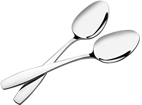 Hokky 6 Pieces Large Serving Spoons, Stainless Steel Spoons Set