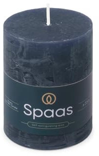Spaas Rustikale Stumpenkerze 70/95 mm 35St. - dunkelblau