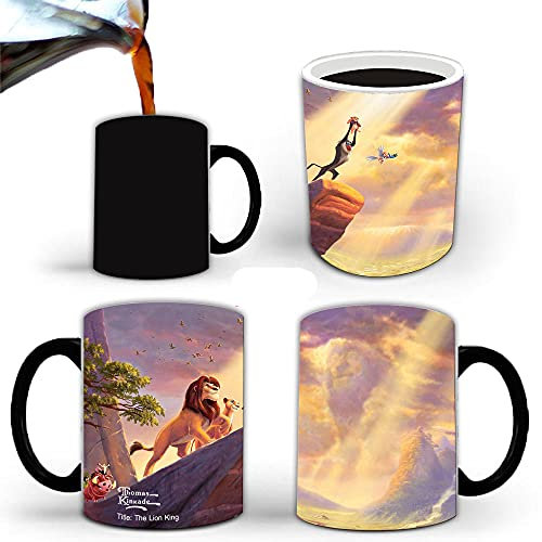 ANGANGAN Tasse à café Tasse Magique, Mug effet thermique Mugs Change De Couleur en Fonction De La Température du Liquide (Lion