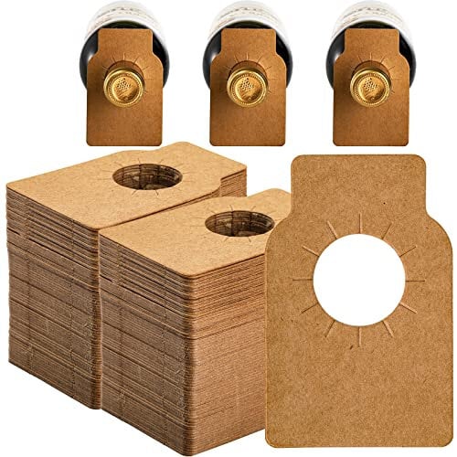 DEAYOU 500 PCS Wine Tags, Kraft Wine Labels, Custom Paper Tags for Champagne, Wine Racks Marker, Double Sided