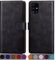 SUANPOT [RFID Schutz für Samsung Galaxy A51 4G hülle PU Leder handyhülle Lederhülle klapphülle Kartenfach Flip Phone Case Cover für Samsung A51 4G Handy hülle Phone case Cover Schwarz