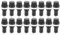 20 STÜCKE Sicherungshalter Glasrohr, 15A 125VAC/10A 250VAC Sockelgehäuse Schraubkappe Lötfahnenklemmen Geeignet für 5 X 20mm Glasrohrsicherungen