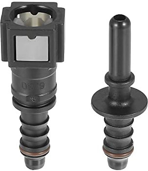 X AUTOHAUX 6.3mm SAE to 8mm Straight Fuel Hose Quick Release Connector 2pcs