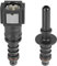 X AUTOHAUX 6.3mm SAE to 8mm Straight Fuel Hose Quick Release Connector 2pcs