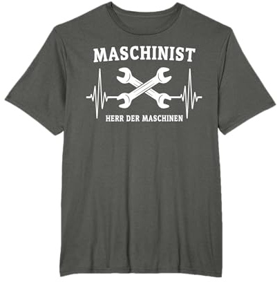 Maschinisten Triebfahrzeugführer Feuerwehr Pumpe Maschinist T-Shirt