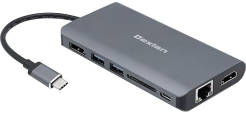 Dexlan USB 3.1 Gen. 1 Typ C Dockingstation mit Power Delivery