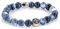 Bracciale giada Bracciale perla Bracciale giglio fiorentino donna uomo 8mm in acciaio inossidabile