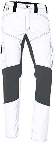 KÜBLER Workwear | KÜBLER ACTIVIQ Stretchhose | weiß/anthrazit | Größe 27
