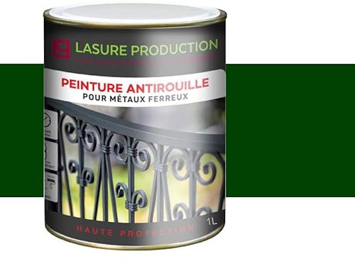 PEINTURE ANTIROUILLE-Vert Sapin-Bidon de 1 l