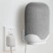 Enchufe de Pared Soporte de Cable para Google Nest Audio Asistente Enchufe Cocina Dormitorio Baño para Google Nest Audio Soporte (Blanco)
