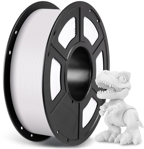 ANYCUBIC PLA+ Filament 1.75mm, PLA Plus 3D Drucker Filament, Maßgenauigkeit +/-0,02mm, Hohe Zähigkeit und Präzision Filament-3D-Druckmaterialien, RFID für Intelligentes Drucken, 1kg Weiß