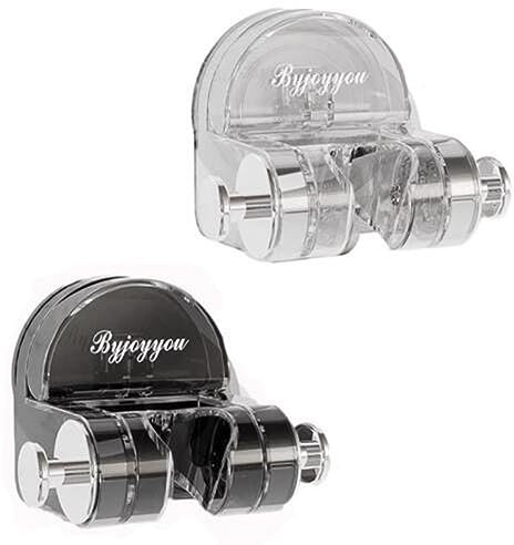 Shower Head Holder, Universal Integrated Suction Cup Shower Rack,Adjustable Shower Holder Wall Mount Clear