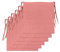 Il Tuo Artigiano Design Lot de 6 coussins pour chaises de cuisine fabriqués en Italie – coussins de chaise 40 x 40 cm, épaisseur 4 cm – 100 % coton, rembourrages en éponge (rose poudre)
