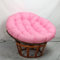 Hovoto Papasansessel Kissen Sitzauflage, Rundes Dicke Stuhlkissen, Bequem Weich Sitzkissen, Hängesessel Kissen für Gartensessel, Drehsessel, Korbsessel, Balkonstuhl, Rosa, 60 * 60cm
