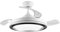 Abrila - Ventilador DC PICOLO | de Techo con tres Aspas en Color Blanco y Negro con Luz | con 6 Velocidades Ajustables | 3 Temperaturas de Luz Seleccionables | Mando a Distancia Incluido