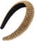 scicent Hairband Womens Sparkly Beaded Headband Rhinestone Embellished Hair Accessories Jeweled Crystal Wide Hair Bands 16425