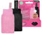 Lippen Peeling Handschuh Set - 2 Exfoliationshandschuhe Für Trockene Lippen, Lippen Scrub Tuch, Peeling Tuch Für Sanfte Lippenpflege, Ergonomisches Design in Rosa Und Schwarz