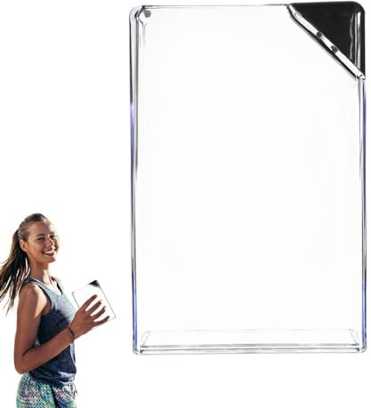 Dünne flache Wasserflasche, rechteckige flache Wasserflasche, Flache Wasserflasche für Geldbörse, Getränkebecher im A5-Format, kleine Öffnung, kreativer dreieckiger Deckel für Camping