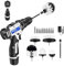 Bürstenaufsatz Bohrmaschine Set, 8 Stück Bürstenaufsatz Akkuschrauber Bürste Reinigungsbürste Felgenbürste Scrubber Reinigung Kit, Power Scrubber für Bad, Felgen & Polster, Weiß